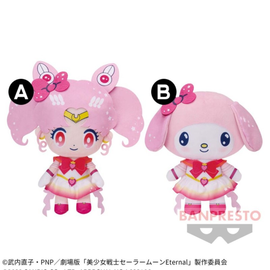 Plush Toys Banpresto | Sailor Moon Eternal X Sanrio Characters Chibi Moon X My Melody Big Plush