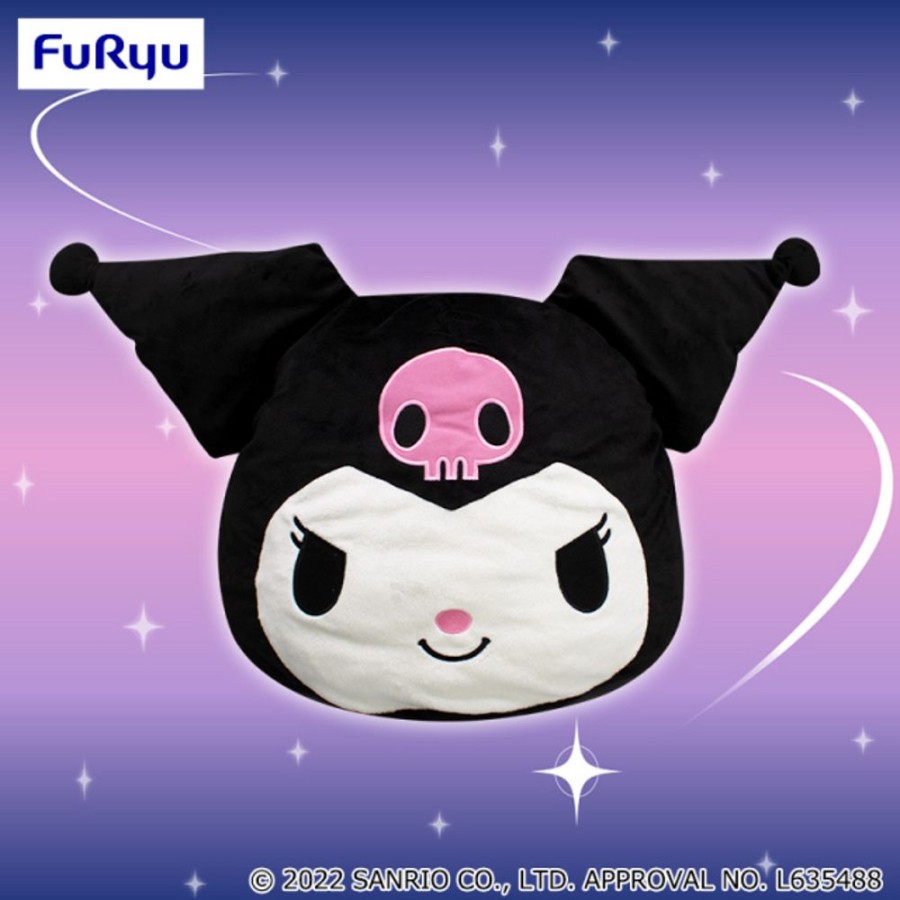 Plush Toys FuRyu | Kuromi Marumochi Cushion