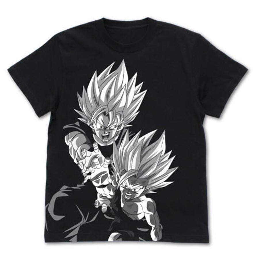 Apparel Cospa | Father Son Kamehameha All Print T-Shirt Black - Cospa