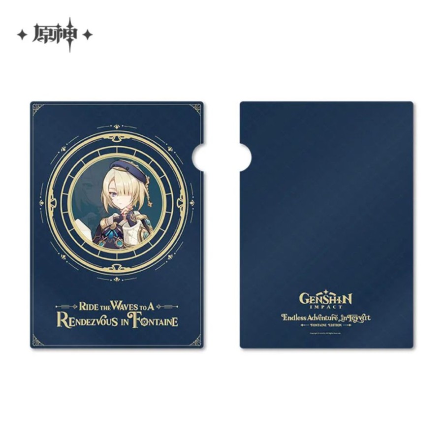 Lifestyle Goods miHoYo | Genshin Impact Genshin Impact'S Art Exhibition Character Goods Freminet Folder