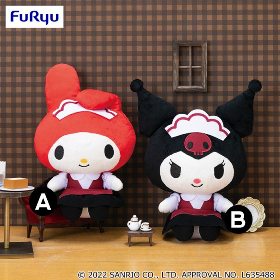 Plush Toys FuRyu | My Melody & Kuromi Showa Retro Market Cafe Big Plush