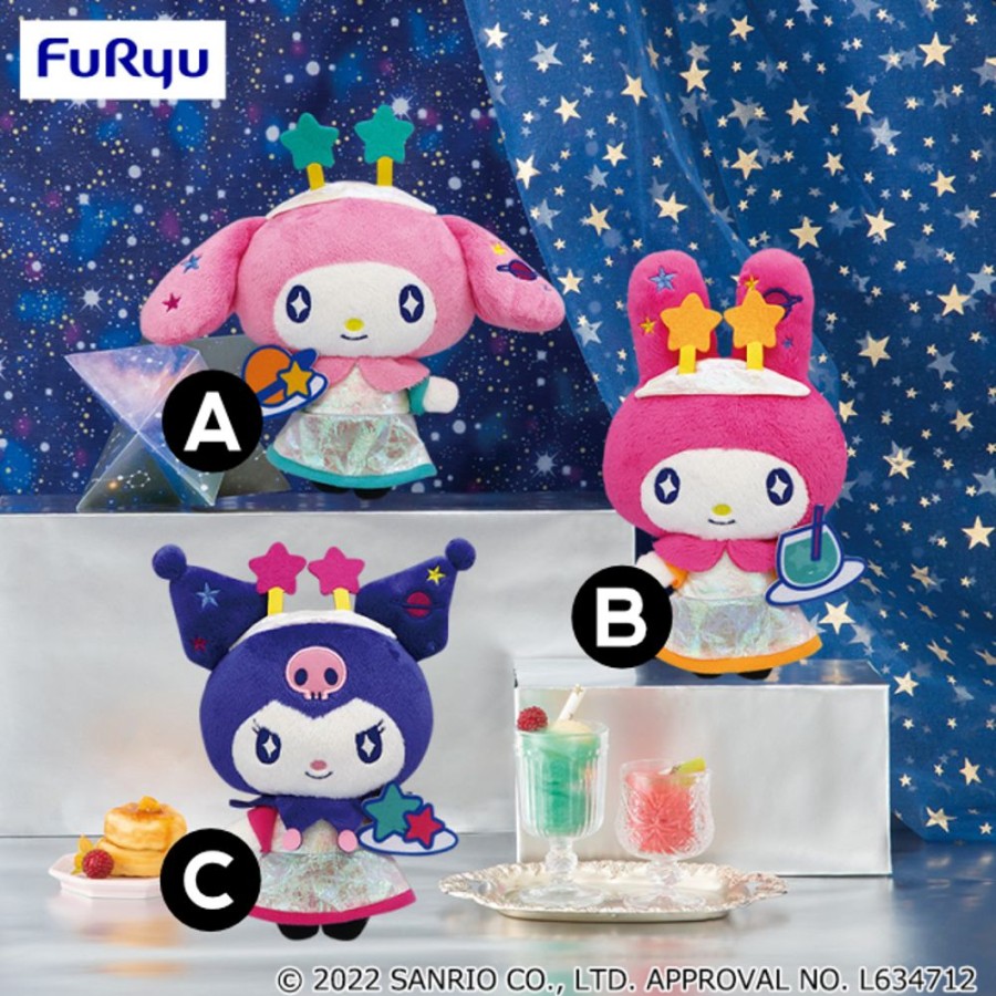 Plush Toys FuRyu | My Melody & Kuromi Cosmic Cafe Plush