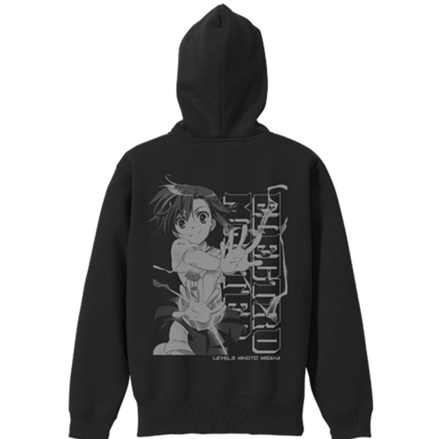 Apparel Cospa | Misaka Mikoto Zip Hoodie Black