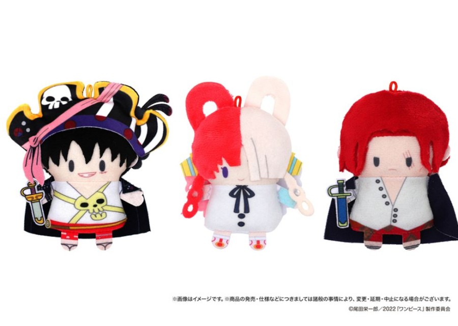 Plush Toys Movic | Finger Mascot Puppela Set Monkey D. Luffy & Uta & Shanks (Movie "One Piece Film: Red" Ver.) (Plush)