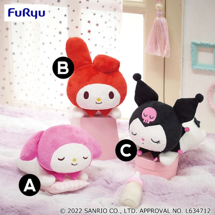 Plush Toys FuRyu | My Melody & Kuromi Nap Together Plush