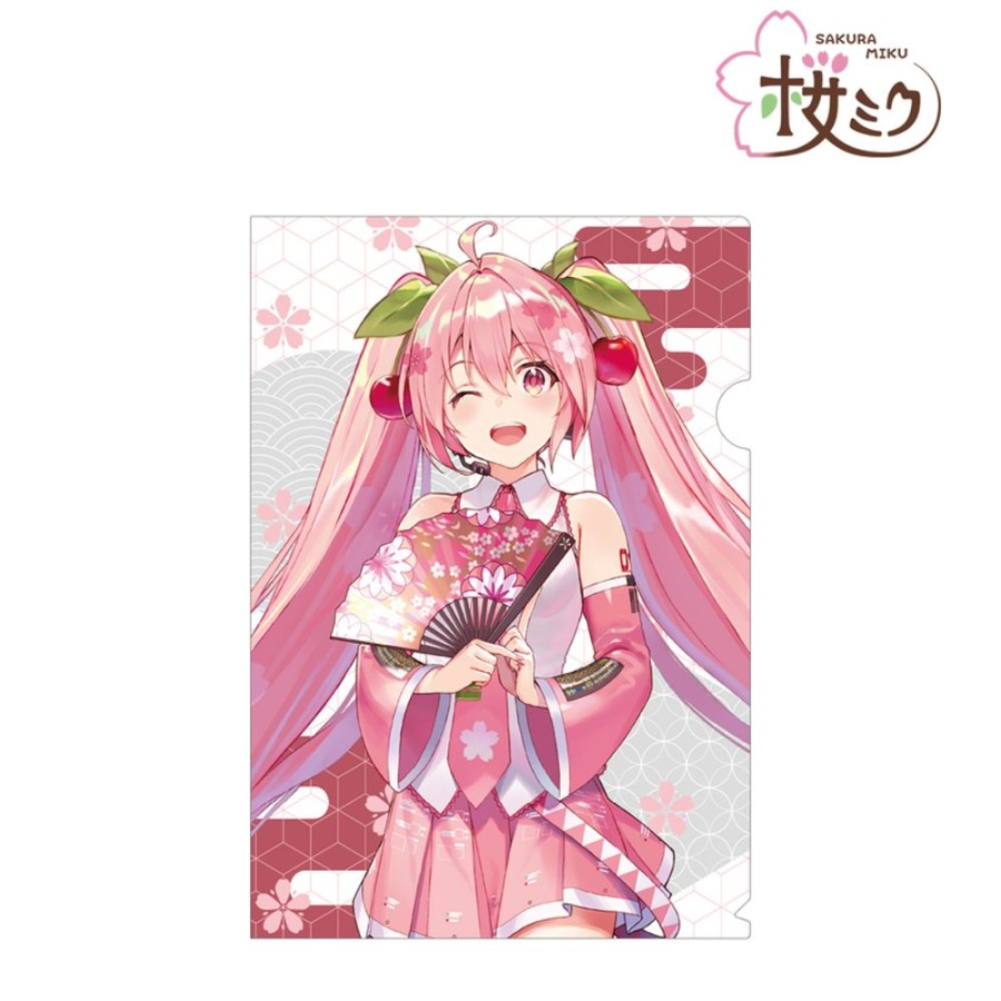 Lifestyle Goods armabianca | Hatsune Miku Sakura Miku Original Illustration Sakura Miku Art By Shirabii Clear File