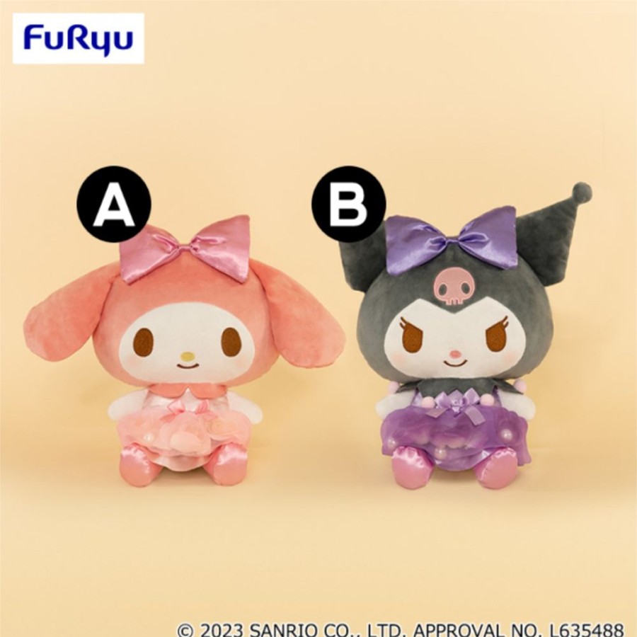 Plush Toys Furyu | My Melody & Kuromi Flower In Dress Big Plush