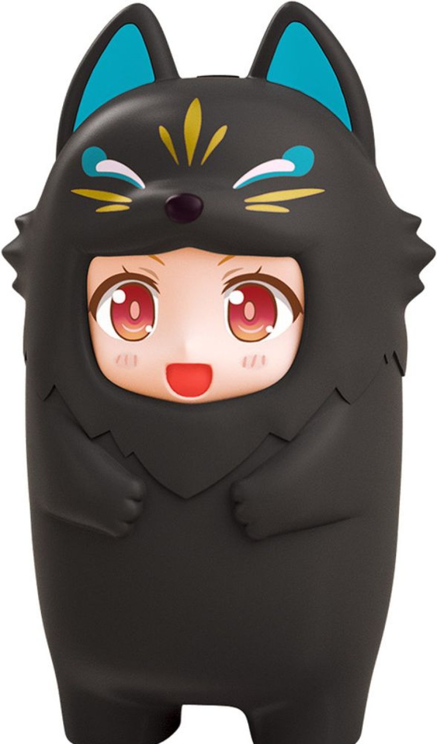 Figures Good Smile Company | Nendoroid More Kigurumi Face Parts Case (Black Kitsune)