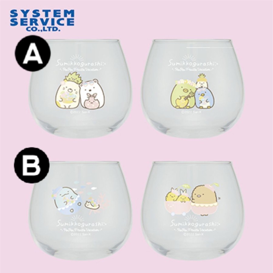 Lifestyle Goods System Service | Sumikko Gurashi Penpen Fruits Vacation Yurayura Glass Set