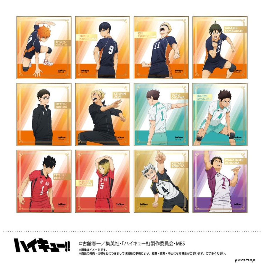 Accessories POMMOP | Haikyu!! Gilding Mini Shikishi Collection U91 21L 024 [Blind Box]