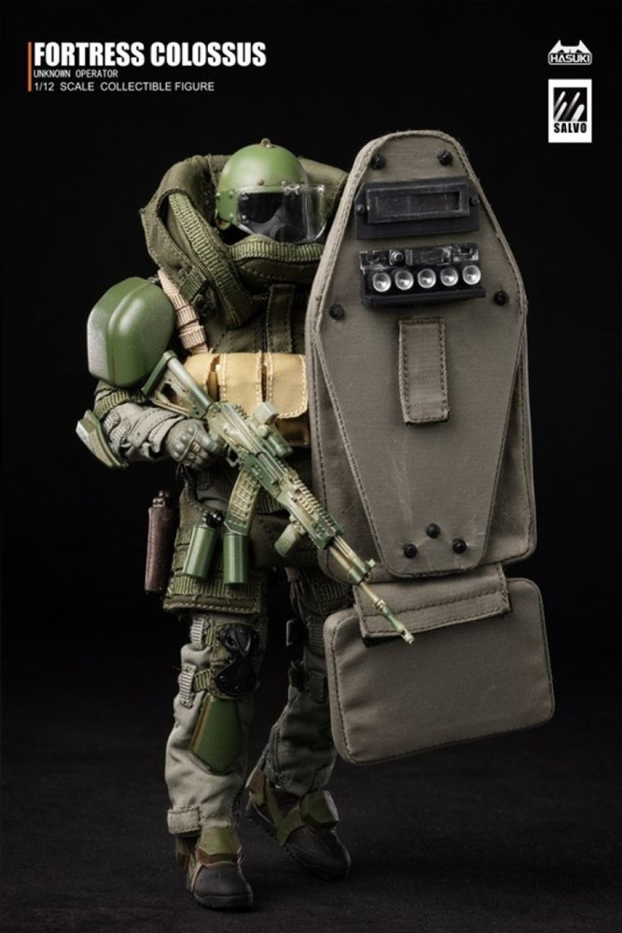 Figures HASUKI | Salvo Series Black Ops Sa02 Fortress Colossus 1/12 Scale Action Figure