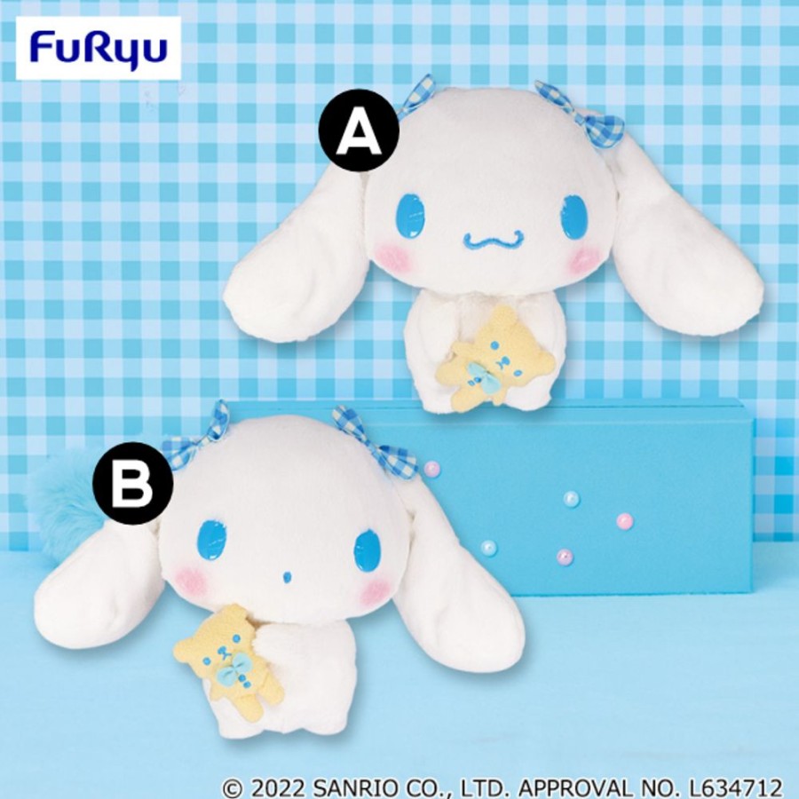 Plush Toys FuRyu | Cinnamoroll Hugging Bear Plaid Big Plush