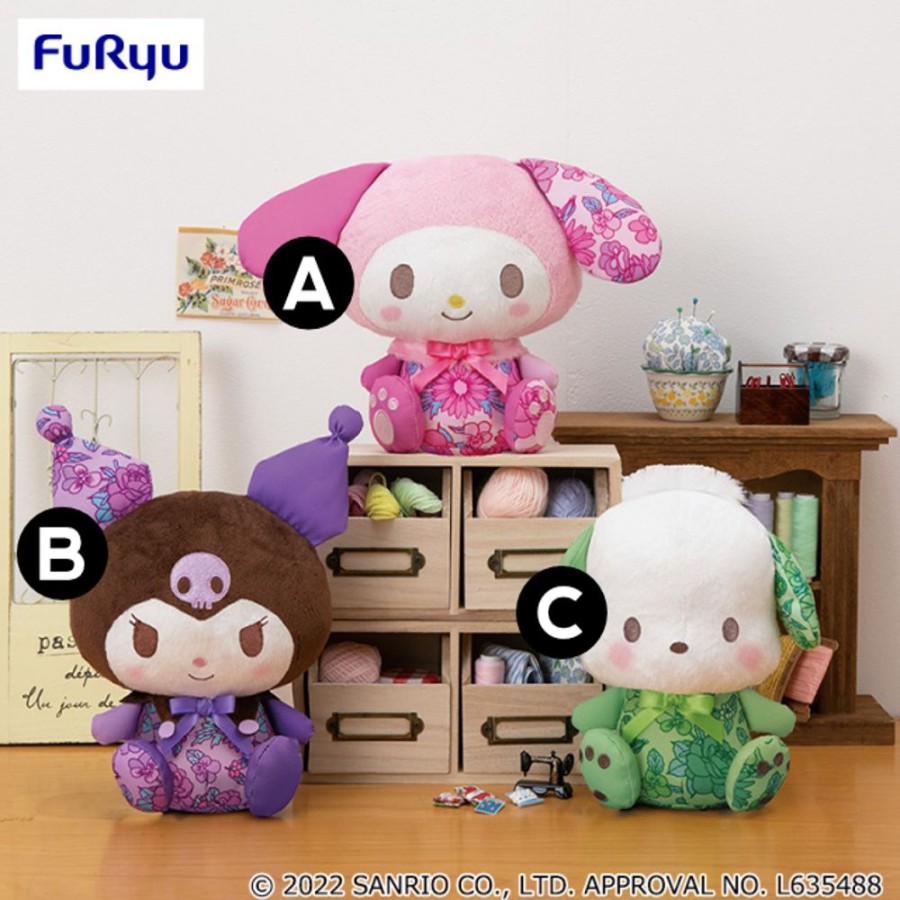 Plush Toys FuRyu | Sanrio Characters Handicraft Plush - My Melody & Kuromi & Pochacco