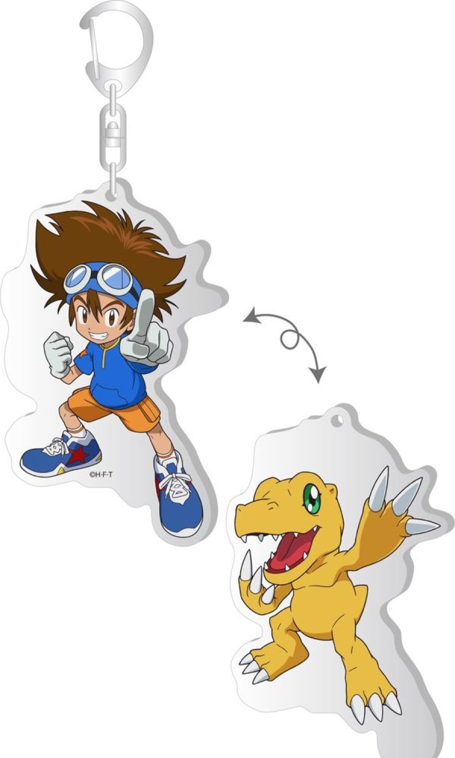 Other Brujula | Acrylic Key Chain Taichi & Agumon