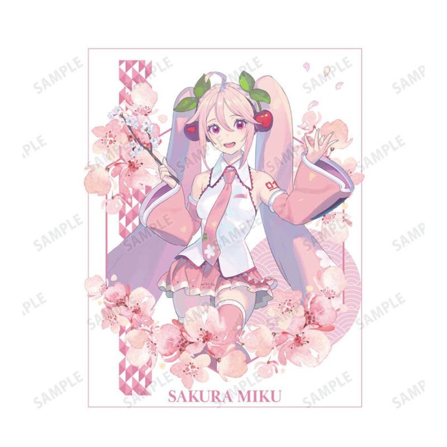 Apparel armabianca | Sakura Miku Original Illustration Sakura Miku Art By Kuro Big Silhouette T-Shirt (Unisex M Size)