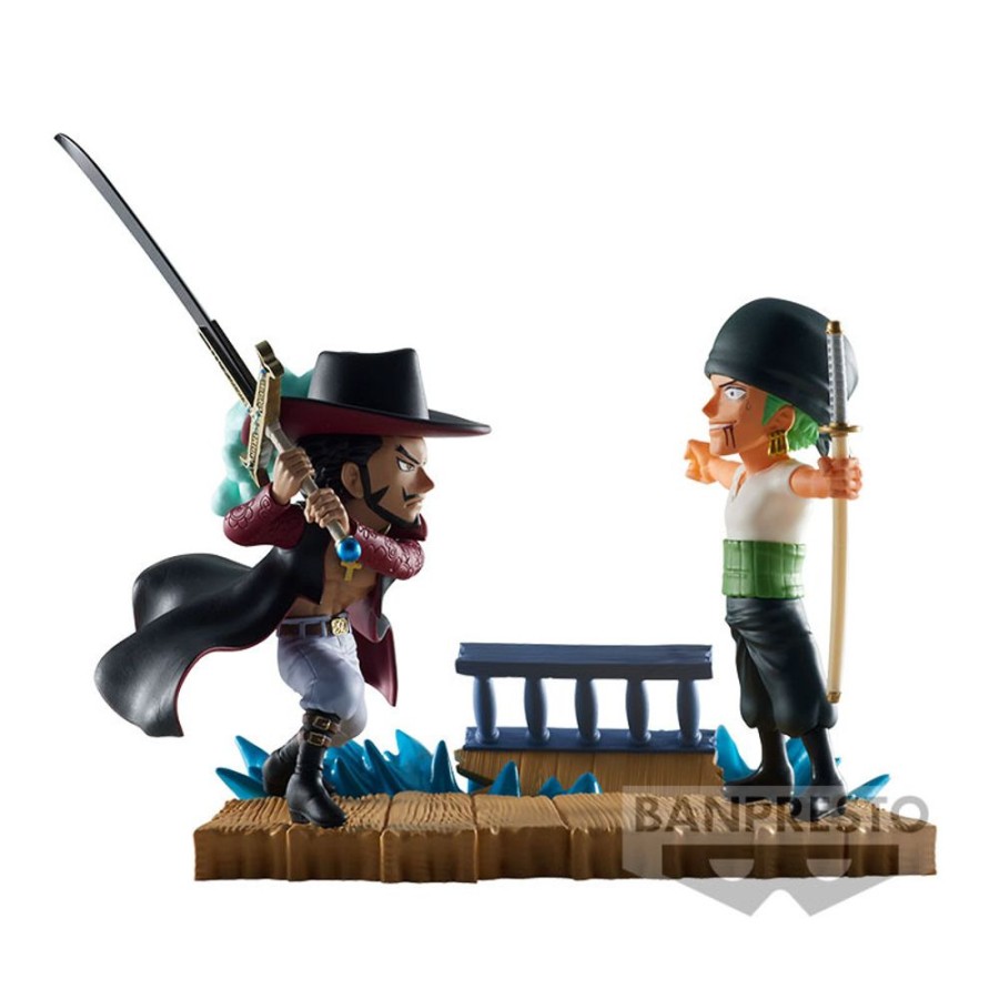 Figures Banpresto | One Piece World Collectable Figure Log Stories - Roronoa Zoro Vs Dracule Mihawk